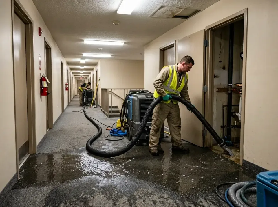 multi-unit-apartment-hallway-f-005 — frequently asked questions, Emergency Burst Pipe Water Extraction & Removal in Stonecre…